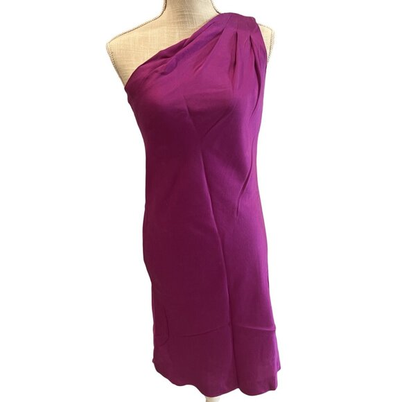 Banana Republic One-Shoulder Purple Dress Size 0 Womens Cocktail  elegant Design - Picture 1 of 9